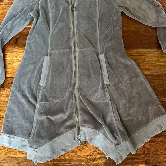 XCVI Demitra Hooded Jacket in Grey Size L - Picture 5 of 7